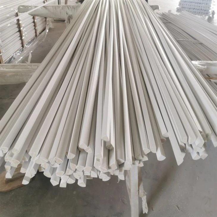 Fashion White Gesso Coated Wood Small Mouldings Shoe Or Quarter Round For Baseboard